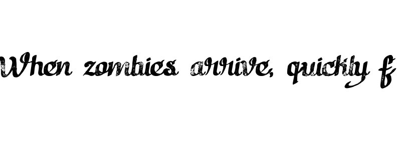 Carribean italic Grunge Italic preview