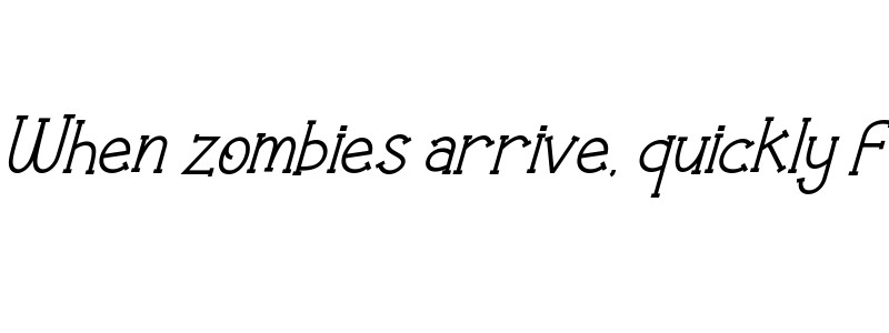 Flower Park Italic preview