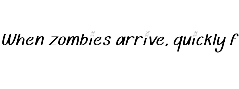 Spring Bunny Italic preview